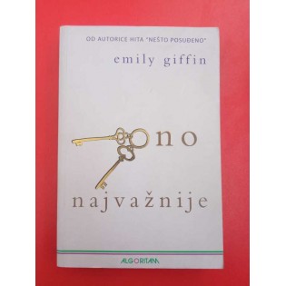 Emily Giffin - Ono najvažnije