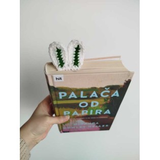 Zeko s ušima - Označivač stranica / bookmarker heklani