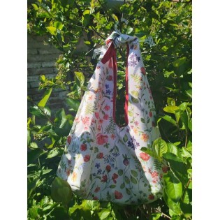 Torba Skitalica - cvijeće - crvena