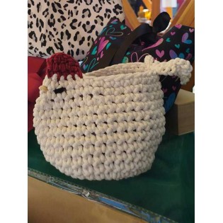 Košara Kokoš - uskrsna dekoracija - bijela Košara Kokoš - uskrsna dekoracija - bijela