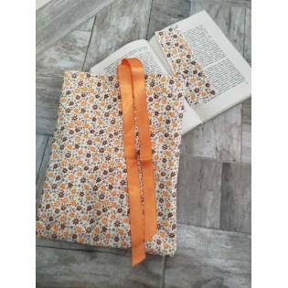 Komplet cvjetići - torbica za knjige i označivač stranica