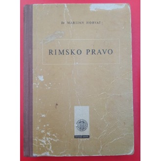 Marijan Horvat - Rimsko pravo