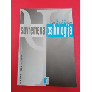 Suvremena psihologija vol.3, br. 1-2