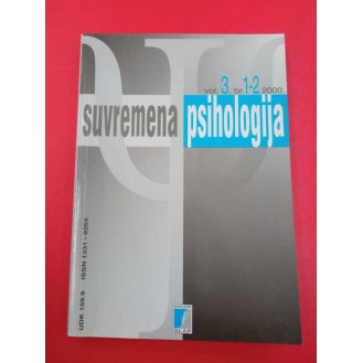 Suvremena psihologija vol.3, br. 1-2