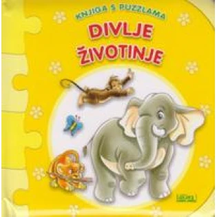 Divlje životinje - knjiga s puzzlama